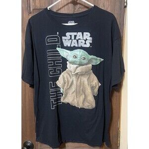 Star Wars: The Mandalorian "The Child" (Grogu) black graphic t-shirt Size XL